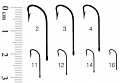 Крючки RUBICON Limerick-Ring KH11006-08 (10 шт.) (кратно 10 пакетикам)
