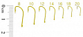 Крючки RUBICON Gold Wing KH11018-06 (10 шт.) (кратно 10 пакетикам)