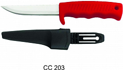 Нож в чехле CC-N300/203 (нерж, ручка пластик)