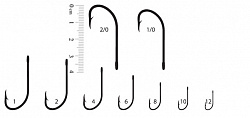 Крючки RUBICON E-Plain Shank KH11029-08 (10 шт.) (кратно 10 пакетикам)