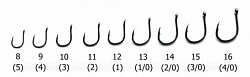 Крючки RUBICON Iseama-Ring-Sure KM200-08 (10 шт.) (кратно 10 пакетикам)
