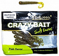 Съедобная силиконовая приманка RUBICON Crazy Bait BLST 1.4g, 63mm, цвет 002 (10 шт)