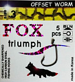 Крючки FOX Offset Worm Bln  3