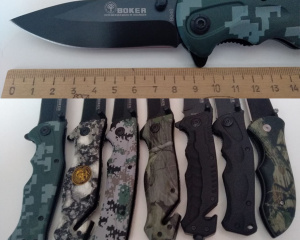 Нож BOKER выкидной, 20см, в ассортименте