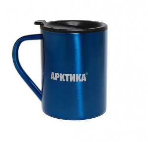 Термокружка  Арктика 802-400 с ручкой с крышкой 400мл. синий