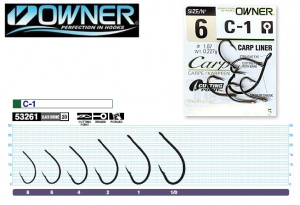 Крючки OWNER 53261 (C-1) CARP LINER № 1