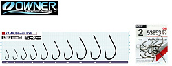 Крючки OWNER 53853 YAMAJIN WITH EYE (цвет BC) (карповая серия, прочн. металл, усиленное жало) № 6