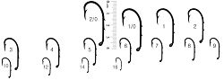 Крючки RUBICON Baitholder Jig KH11015-2/0 (10 шт.) (кратно 10 пакетикам)